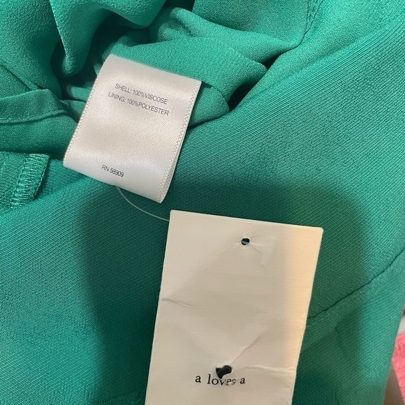 a love a Green Pant Romber Ruffle Straps Pockets NWT​​​ - Picture 9 of 10